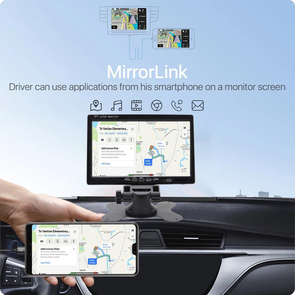 720P 4-CHANNEL AHD GPS Truck Dvr for Vehicle with SMS Driver