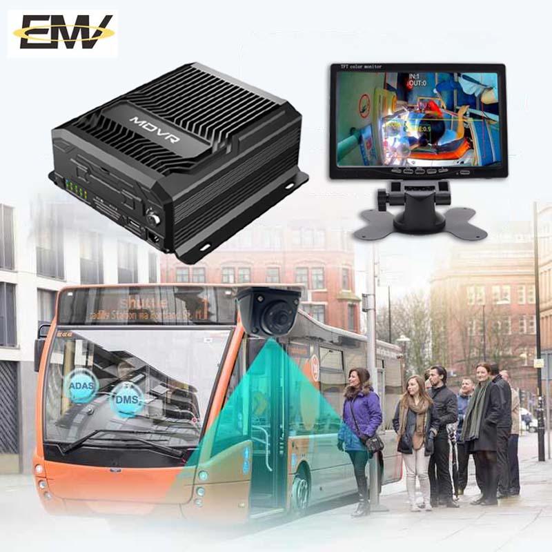 4CH AHD+1CH IPC 3g 4g Mdvr School Bus Adas Dsm Ai Bsd Camera System