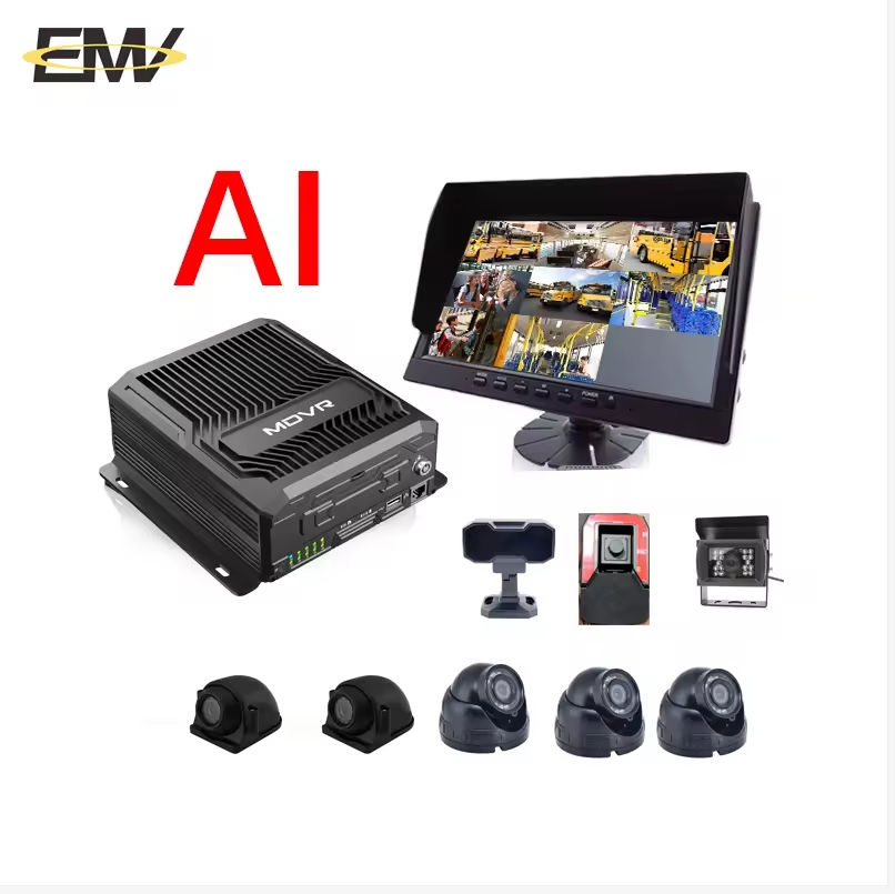 8Channel HDD Vehicle Security Camera System Tracking CCTV