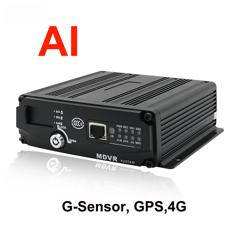 720P 4-CHANNEL AHD MOBILE DVR G-Sensor, GPS,4G Truck Dvr