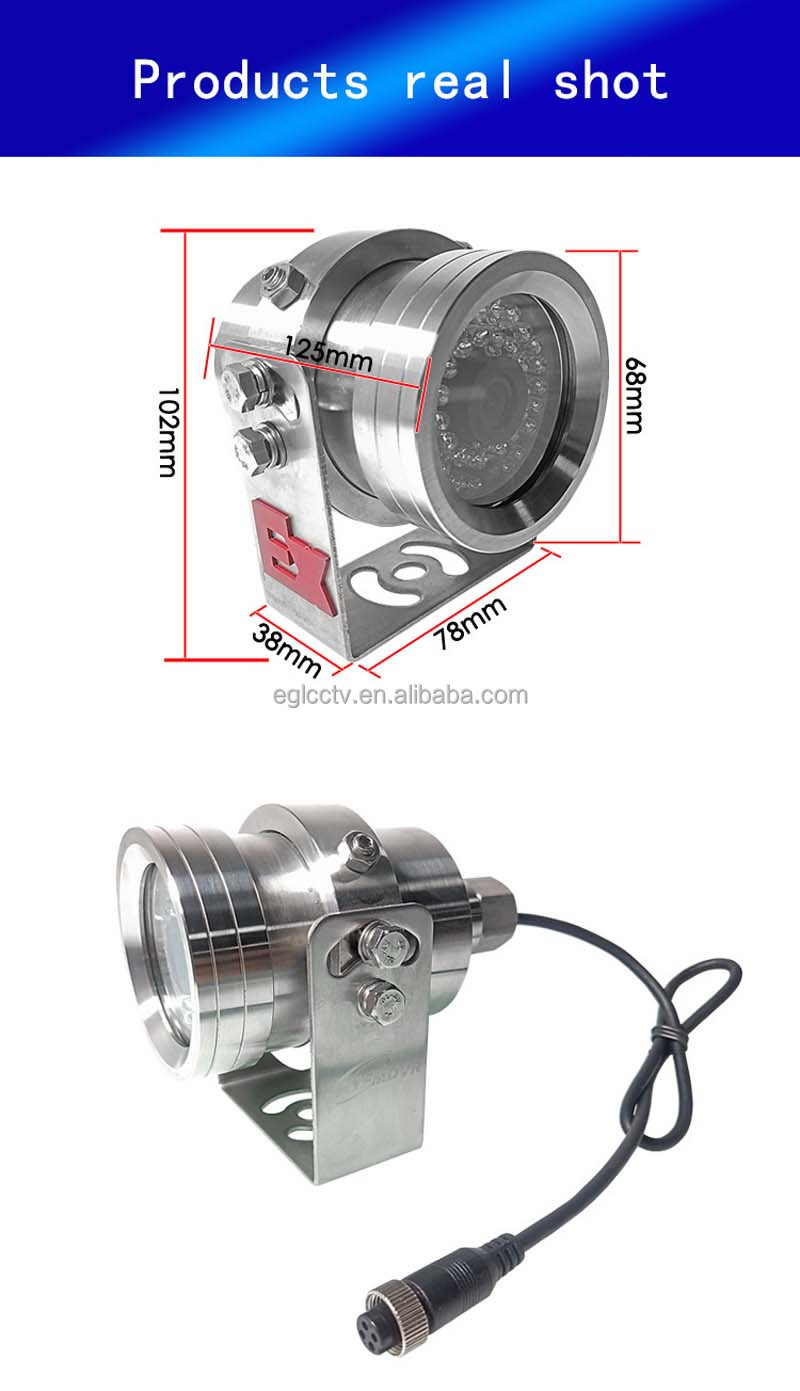 Waterproof Explosion-Proof Rear View Backup Vehicle Camera for Tank Trucks