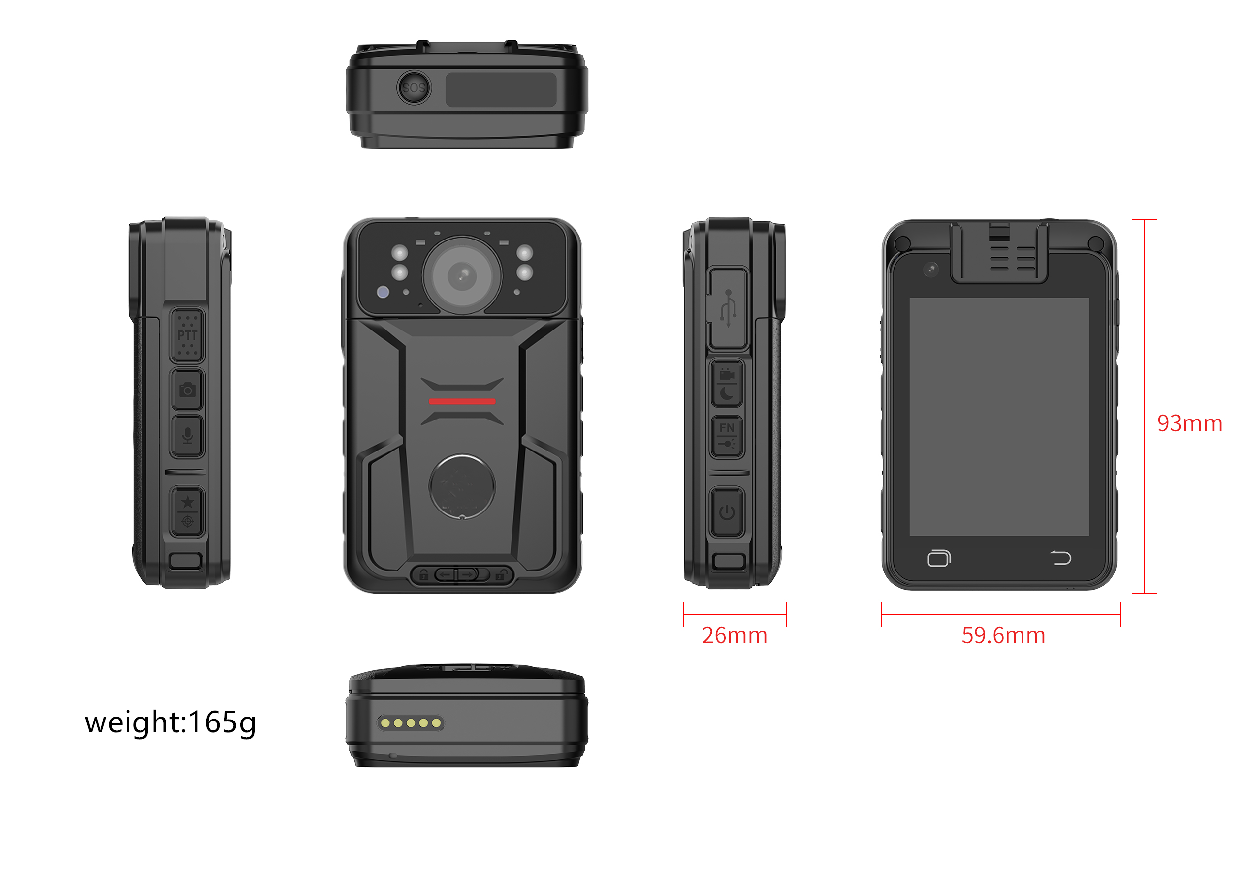 Wholesale 1080P Recording Portable Mini Body Camera With LED Lights