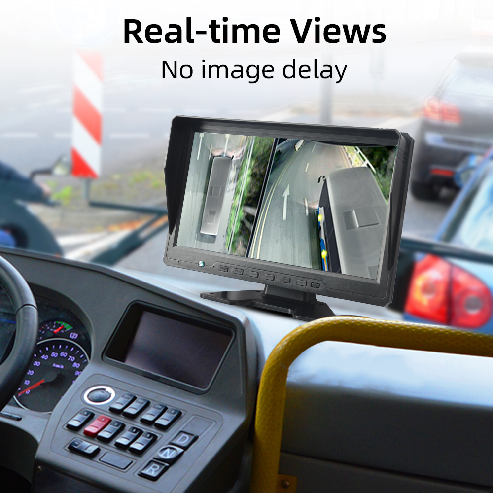 Portable 10.1 Inch HD Ahd 1080P Bus Truck Monitor Stand Alone Digital Wide Car