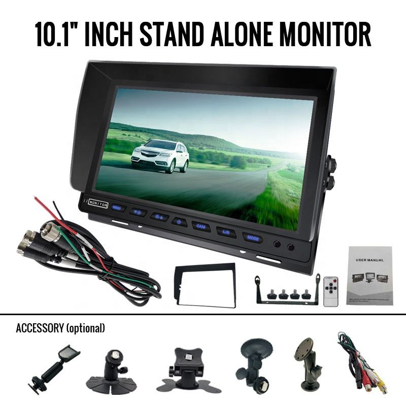Portable 10.1 Inch HD Ahd 1080P Bus Truck Monitor Stand Alone Digital Wide Car