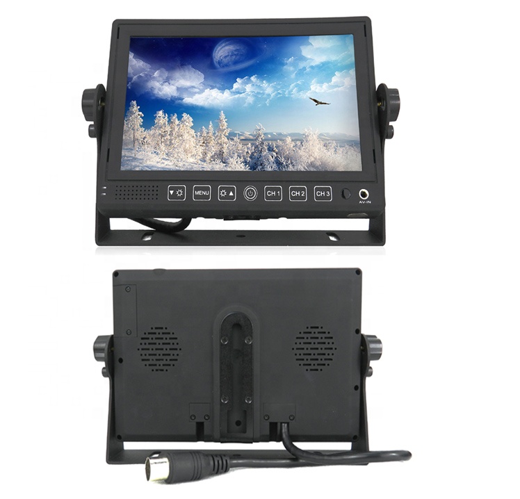 7 Inch AHD Car Monitor Front and Rear Side View with Reverse Camera for Truck