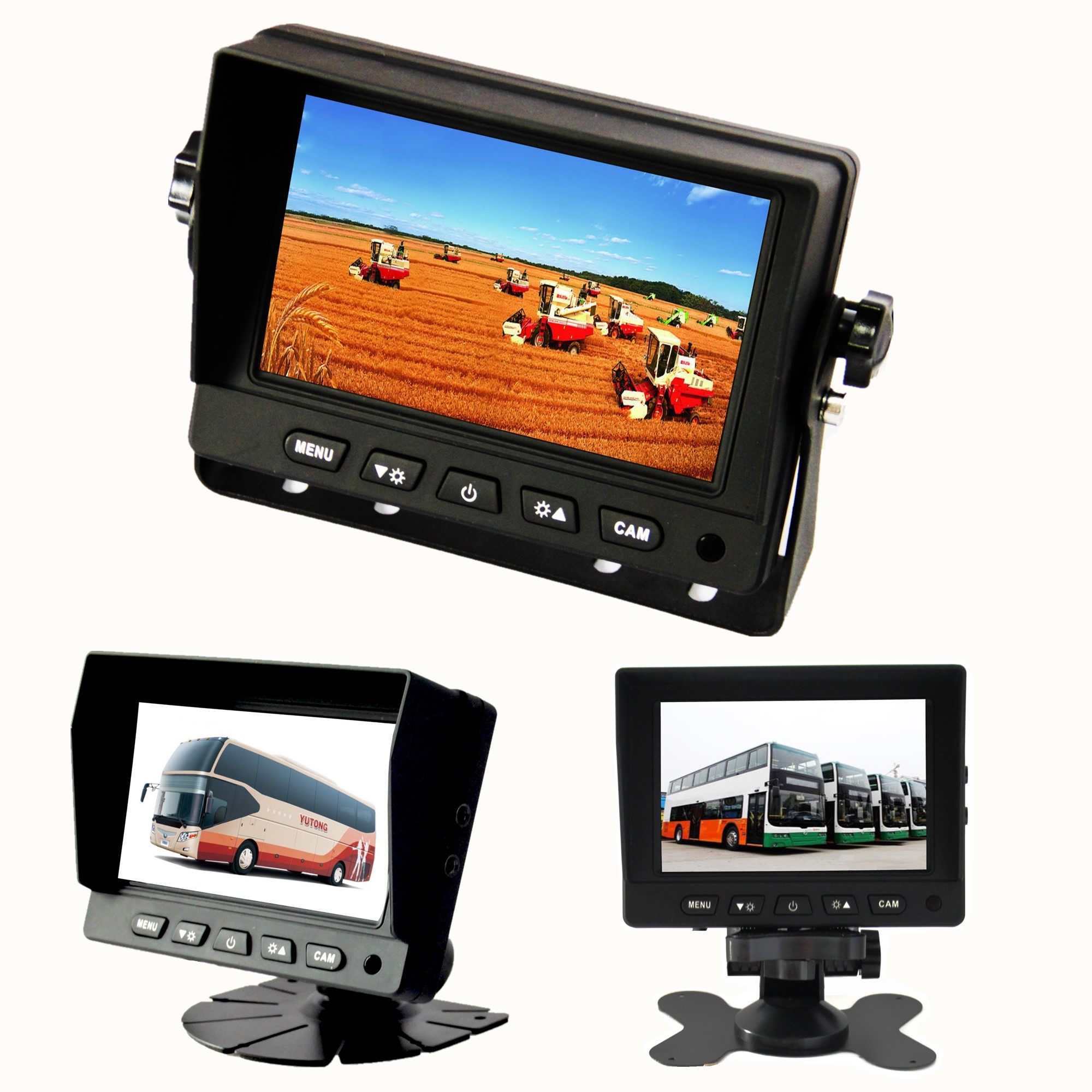 5 Inch 2-Channel DVR Backup Camera with Touch Screen