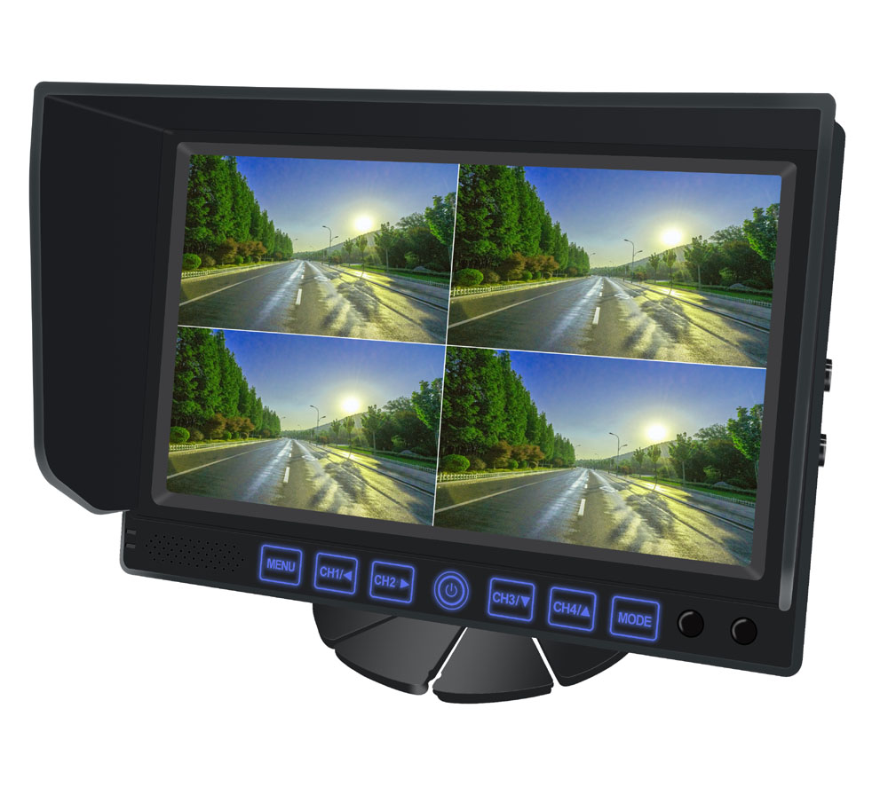 7 Inch AHD Car Monitor Front and Rear Side View with Reverse Camera for Truck