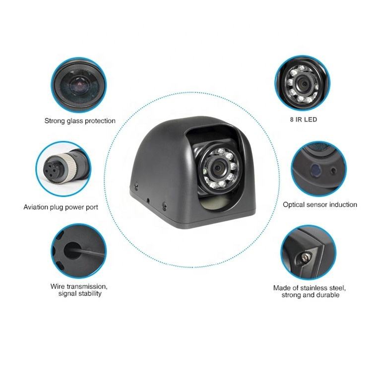 IP69K Waterproof HD Analog CCTV Vehicle Safety Camera 1080P For Bus Tailer Truck
