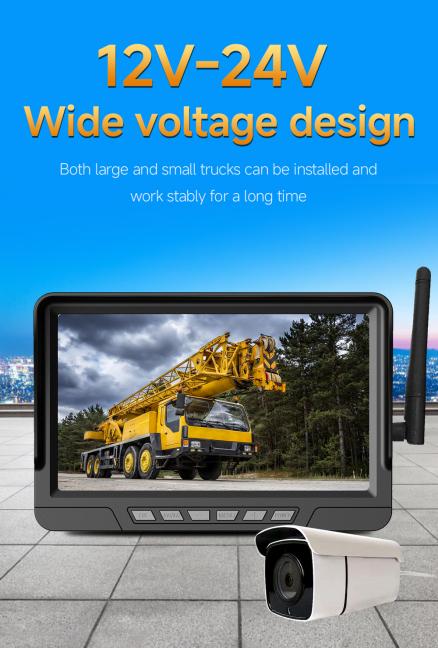 EMV 10.1 Inch Waterproof Wireless AHD Reverse Camera Monitor Split Screen 30X Zoom Auto Focus